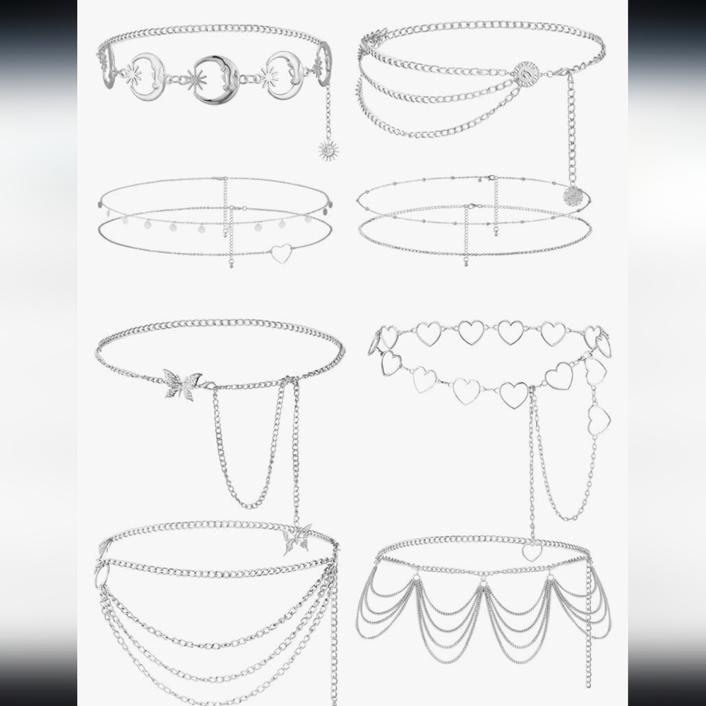10 Chic Body Chain Belts NWT - Picture 8 of 8